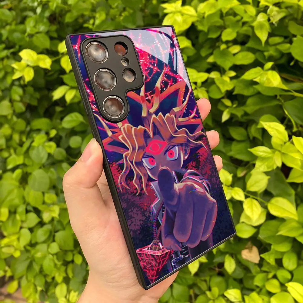 Anime YU-Gi-Oh Yugioh Phone Case For Samsung Galaxy S25 S24 S23 S22 S20 S21 Note20 Ultra Plus Fe Colored Silver Cover