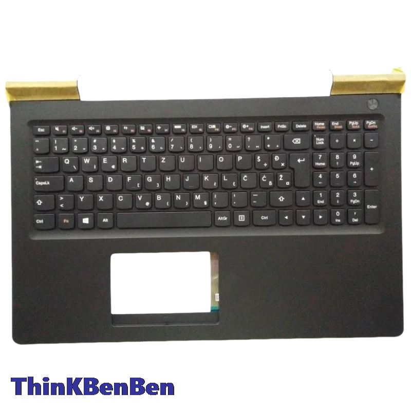 SI Slovenian Black Keyboard Upper Case Palmrest Shell Cover For Lenovo Ideapad 700 15 15ISK Legion E520 15 15IKB 5CB0L03577