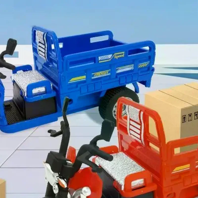 

1 Pcs Realistic Pull Back Transport Vehicles Models 1:15 Scale Tricycle Simulation Model Toy Car Boys Gifts Ornaments