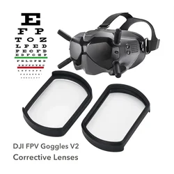 Lenti correttive per occhiali DJI FPV V2 Accessori Miopia personalizzata Ipermetropia Astigmatismo Inserto per lenti per occhi Lenti graduate