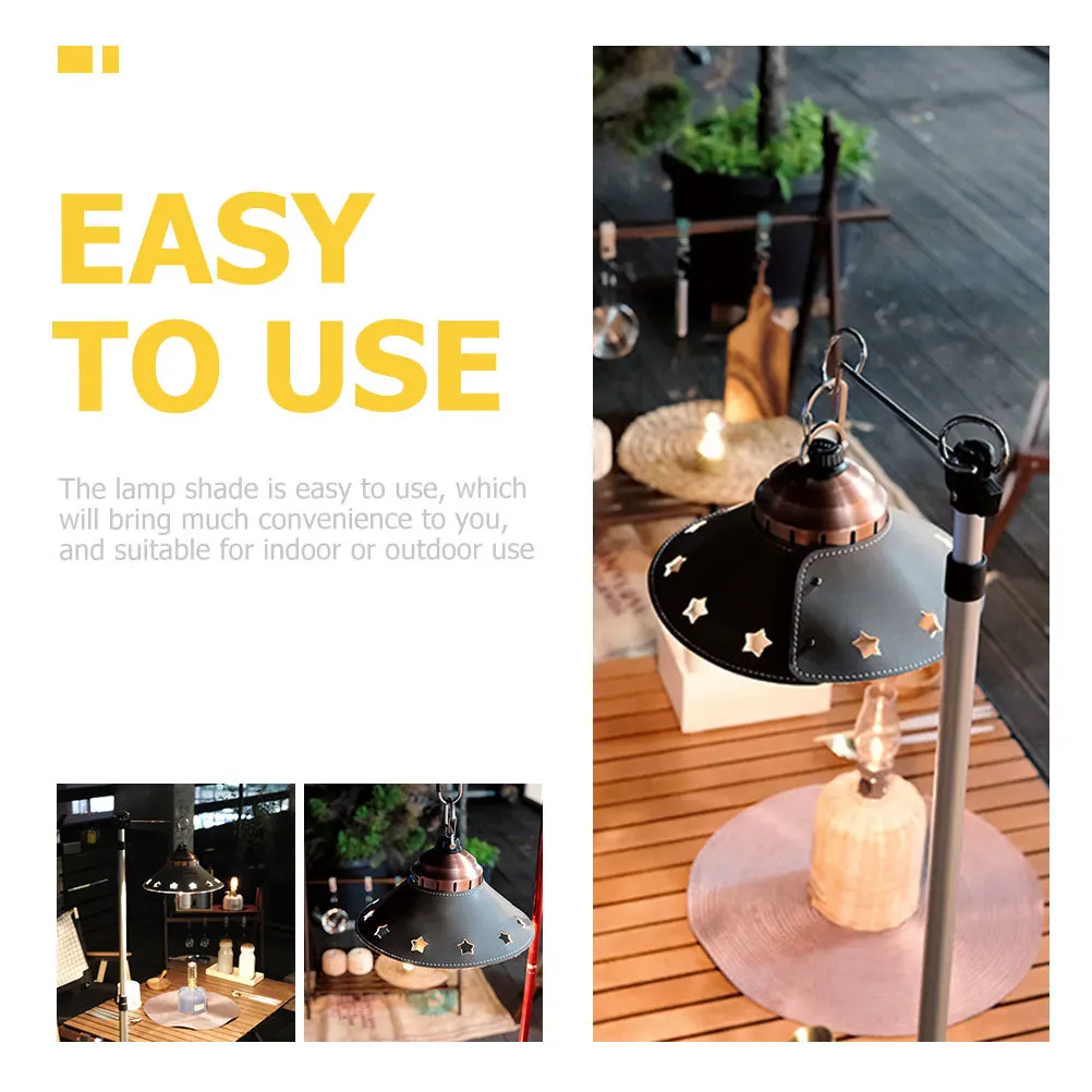 

2Pcs Lampshade for Outdoor Camping Lamp Cover Replacement Tent Light Shade Portable Vintage Style Decorative Small Lamp