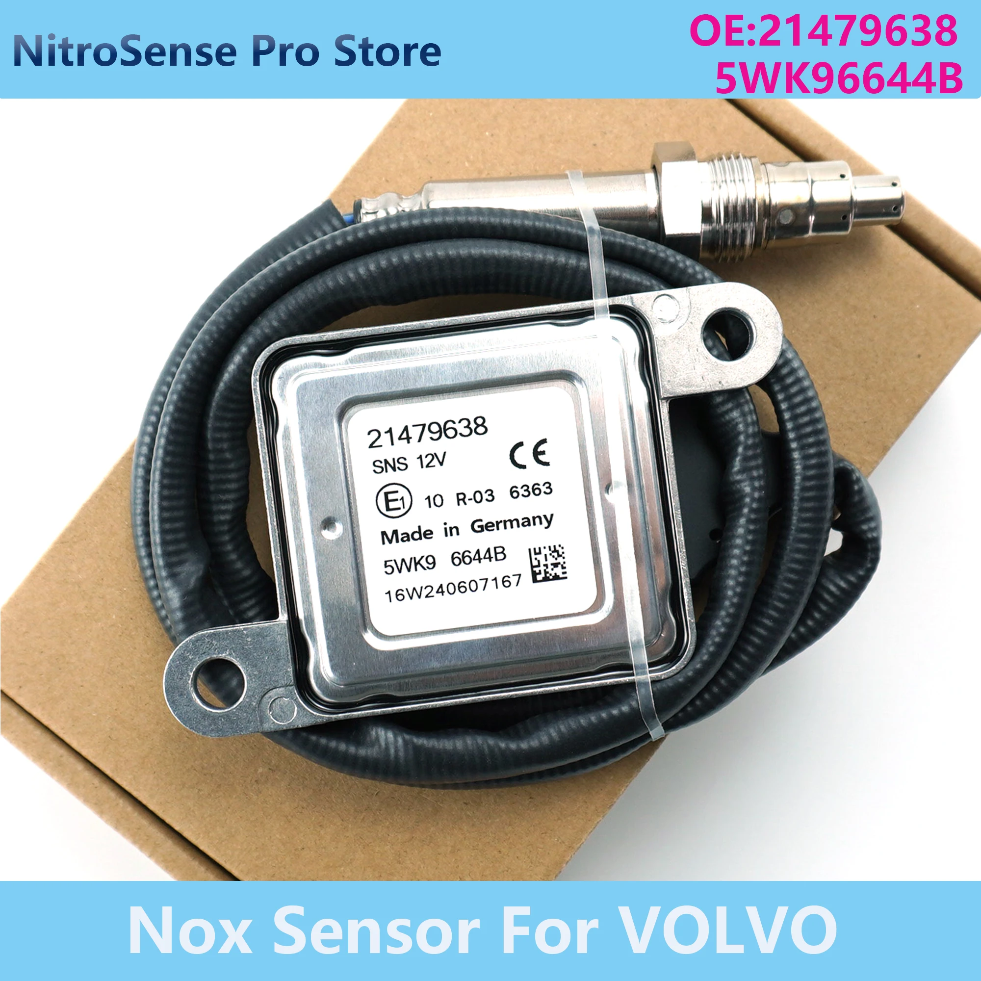 

5WK96644B 21479638 New Nitrogen Oxide Sensor Fits For 12V Mack/Volvo Truck MP7 MP8