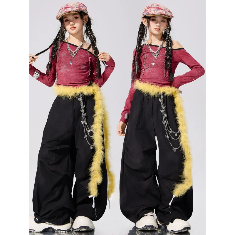 Bambino Sport Cool Stage Street Dance Pantaloni Vestito Ragazza Costume per Ragazzo Breakdance Studente Attiendo Abbigliamento Gilet Pantaloni Esegui
