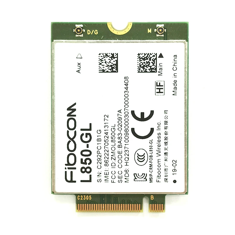 Fibocom L850-GL Full Netcom 4G Wireless Module Downstream 450Mbps Unicom 3g/4g Mobile 4G Telecom