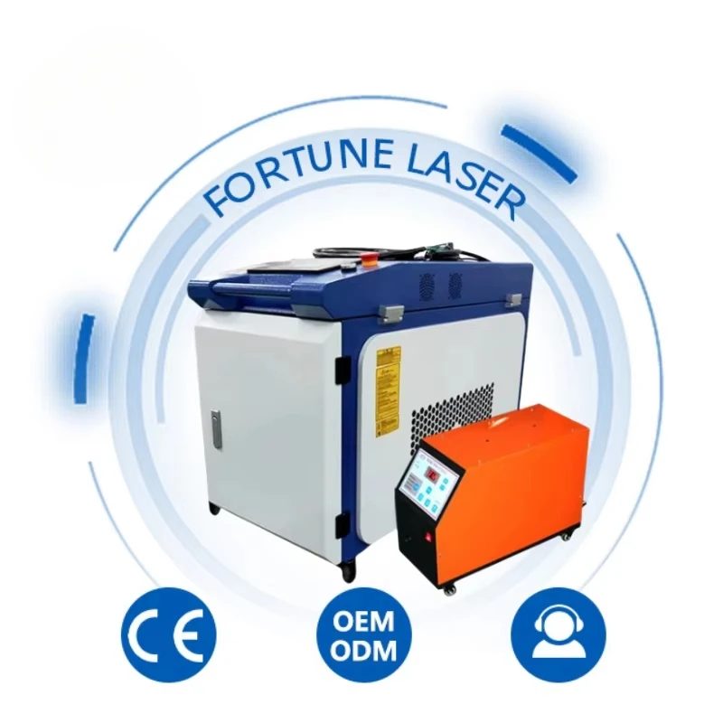 Fortune Laser Handheld CW Laser Cleaning Machine Max 1000W 1500W 2000W 3000W Continuous Laser Cleaner Machine for Rust Removal