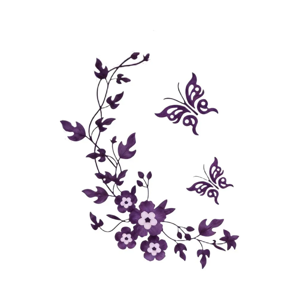 Removable Butterfly Vine Toilet Wall Stickers PVC Waterproof Decals for Bathroom 34x28cm Elegant Decoration for Modern Homes