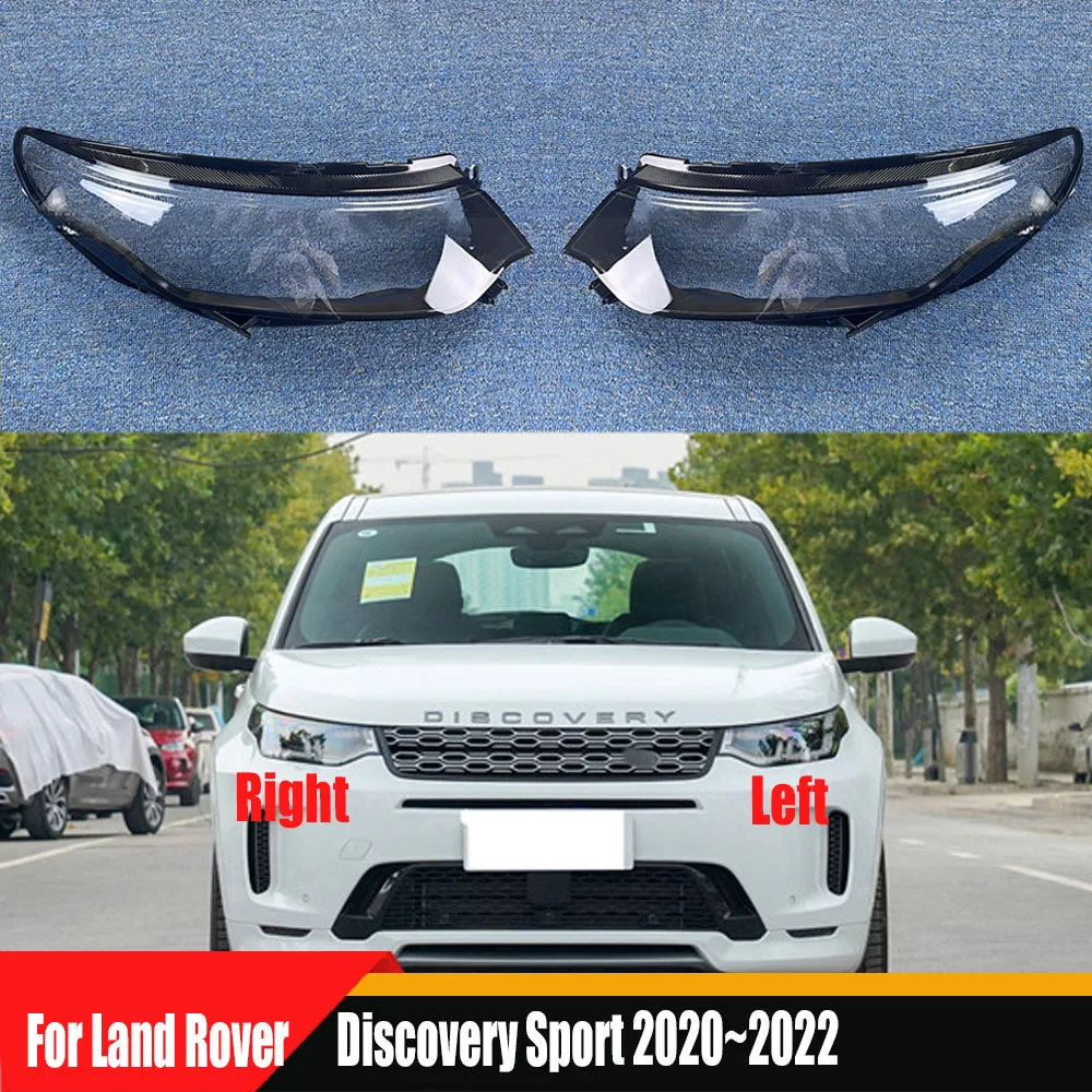 

For Land Rover Discovery Sport 2020~2022 Car Accessories Headlamp Shell Headlight Lens Cover Transparent Lampshade Plexiglass