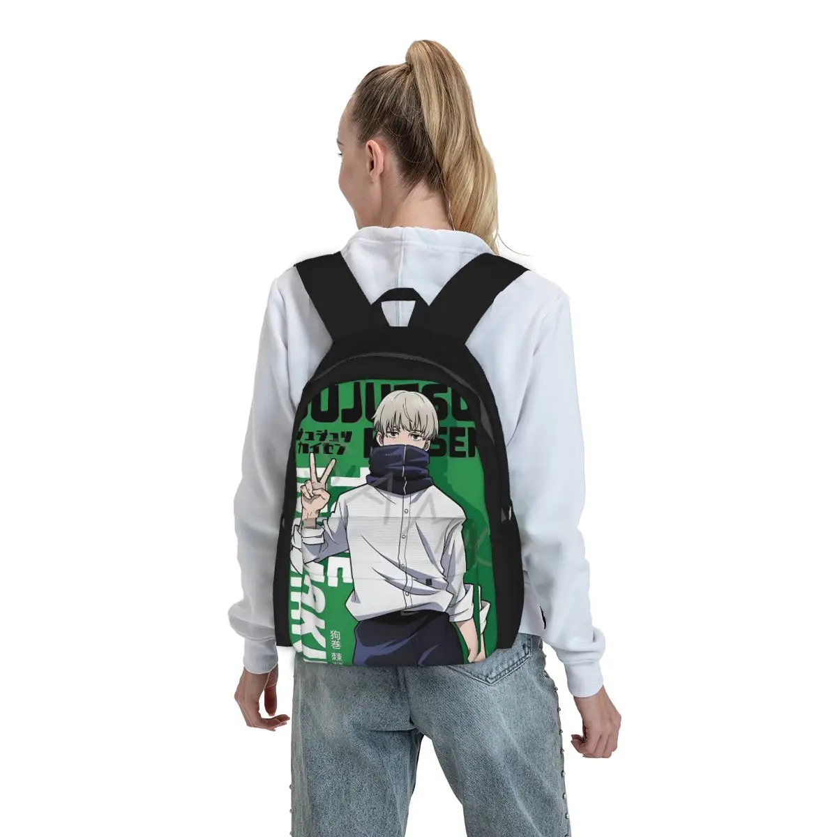 

Jujutsu Kaisen Toge Inumaki Backpack Boys Girls BookBag Children School Bag Computer Shoulder Bags for Men Women