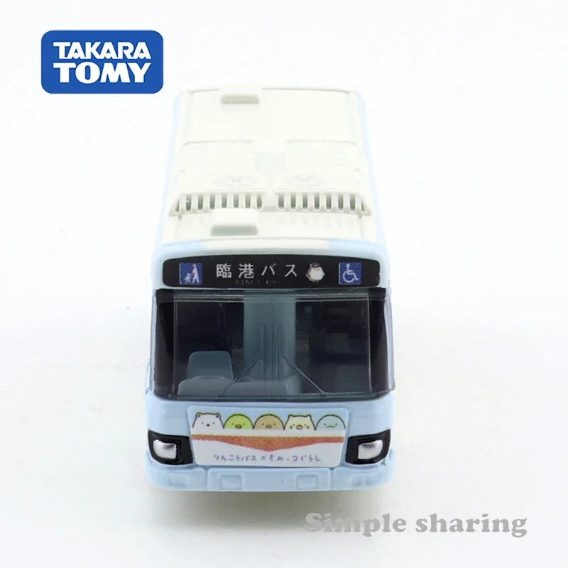 Takara Tomy Tomica No.112 Isuzu Erga Sumikko Gurashi Rinko Bus Alloy Vehicle Diecast Metal  Model Kids Xmas Gift Toys for Boys