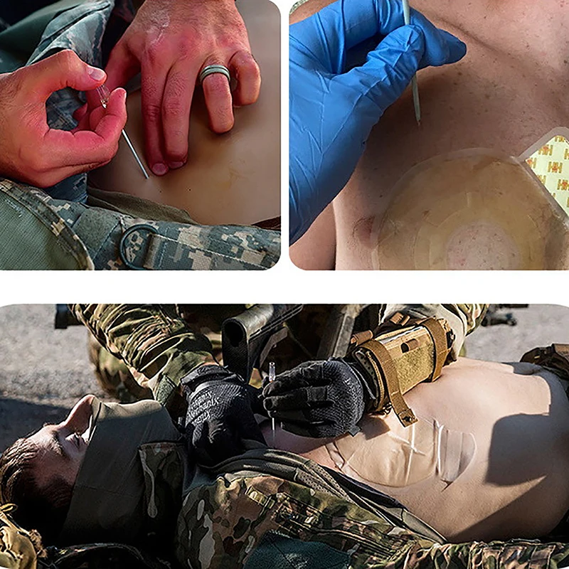 الإنقاذ Neumothorax إبرة الصدمة الطبية Ifak قسطرة الصدر إبرة القسطرة 14GX82MM إبرة الضغط Edc الإسعافات الأولية