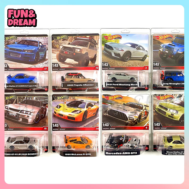 Hot Wheels Premium Car Models HW Car Culture Series Simlulation Cars 1/43 Collectible Model Decor Children Toys Birthday Gift