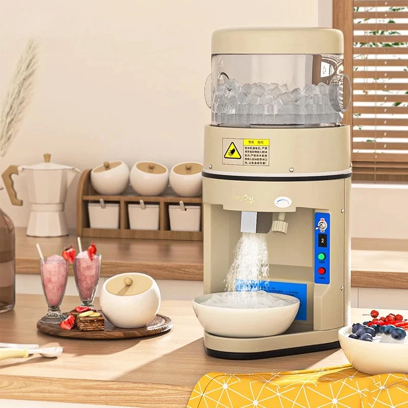 

Commercial Ice Crusher Electric Shaved Ice Machine Milk Tea Shop Small Ice Machine High Power Large Automatic Smoothie Machine