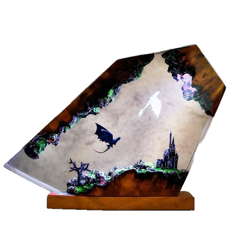 

Creative resin night light, bedroom bedside lamp bohemian home decoration ornament