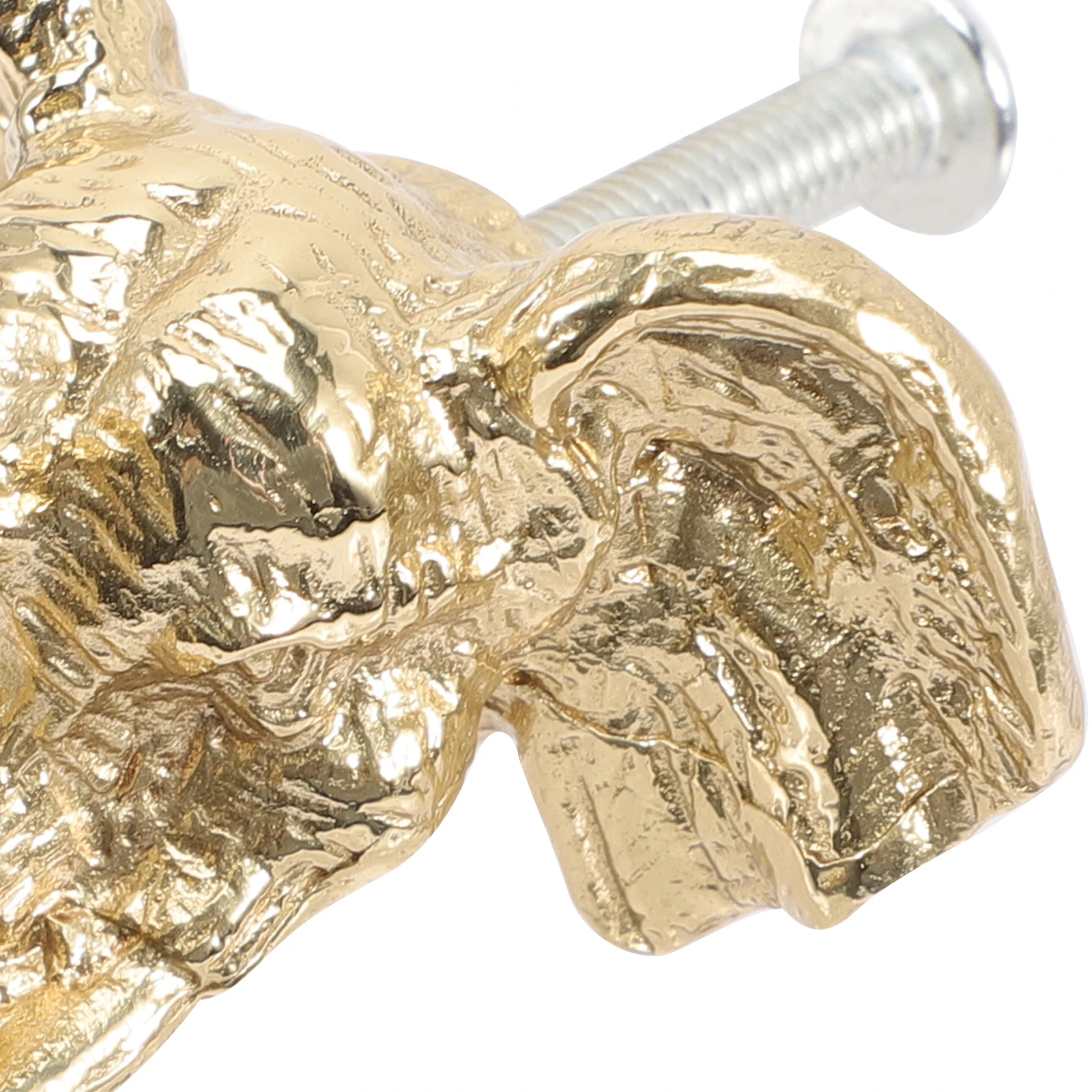 

Vintage Brass Elephant Drawer Knob Cabinet Wardrobe Pull Durable Metal niture Replacement Handle Cupboard Bookcase Shoe