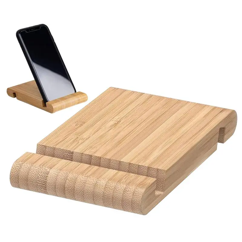 Wooden Cellphone Stand Holder Universal Mobile Phone Table Stand Holder Portable Mobile Phone Support Holder