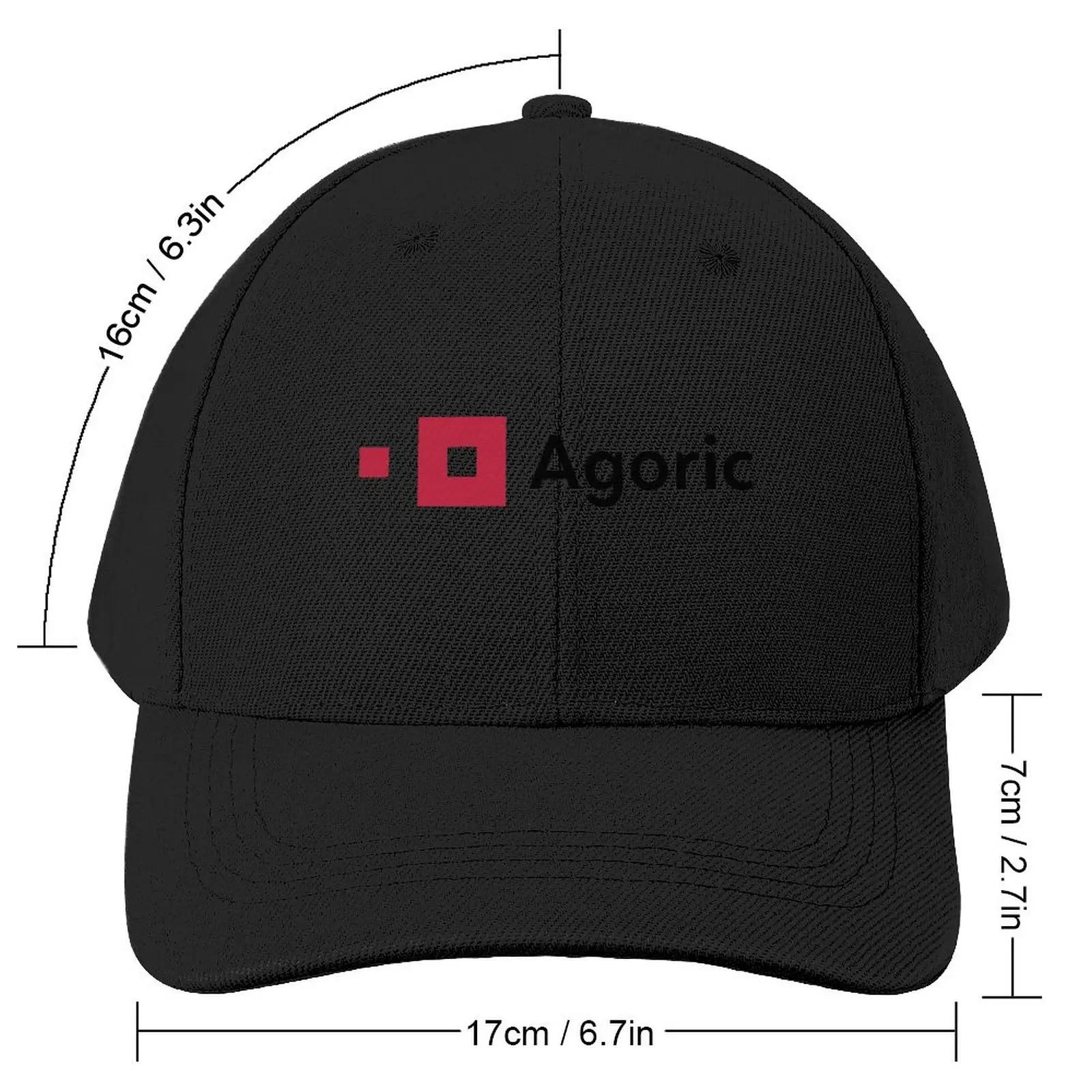 Agoric Logo Baseball Cap derby hat Big Size Hat Women's Hats 2023 Men's