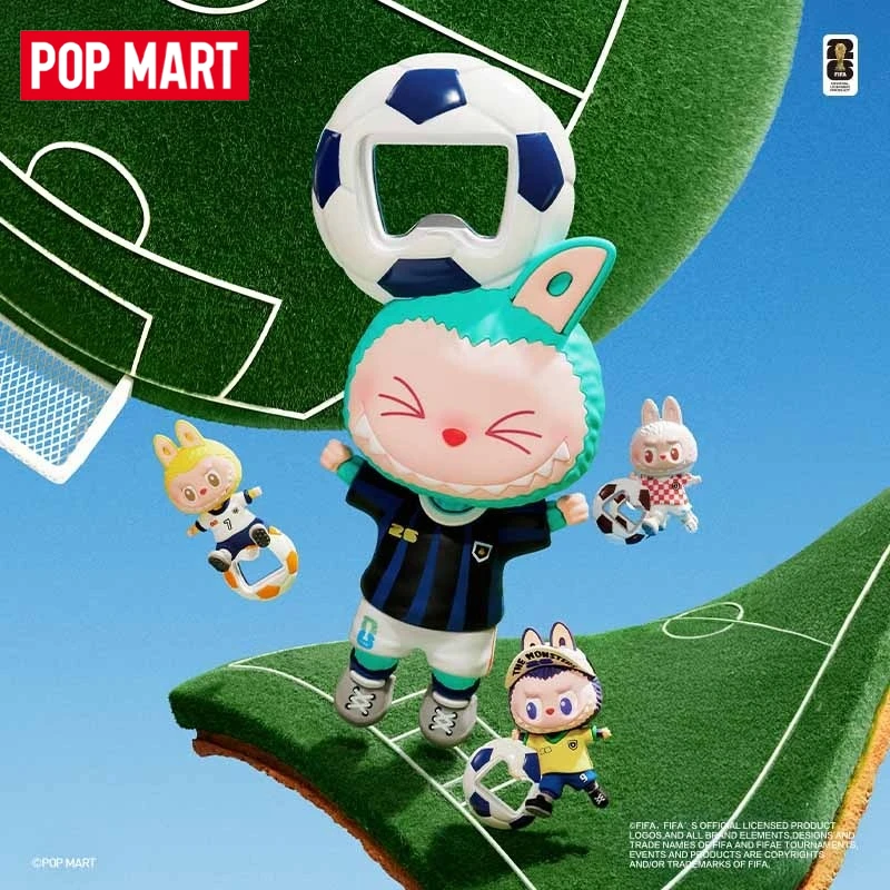 

Genuine in Stock POP MART THE MONSTERS × FIFA Series Bottle Opener Trendy Toys Figure Blind Box Ornament Gift
