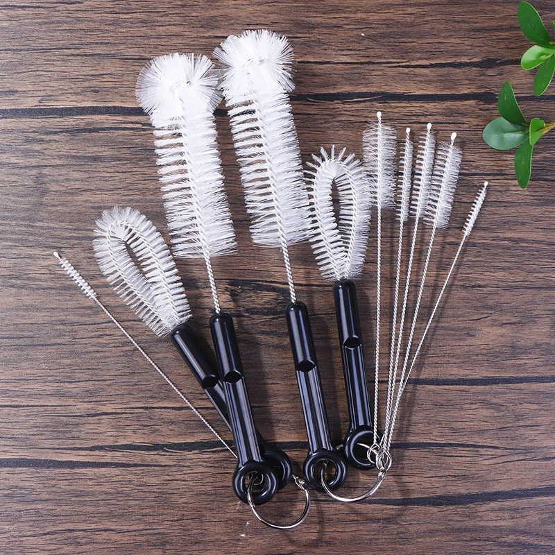 

3/7 шт., набор щеток для чистки детских бутылочек, скребок для детских бутылочек, гибкий многофункциональный соломенный скраб для чашки воды, банка с узкой шеей