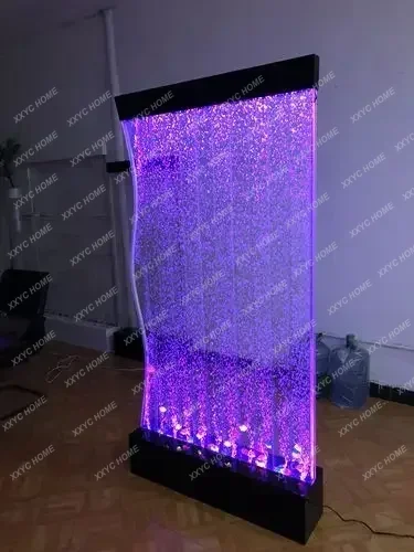 

Large Acrylic Screen Water Curtain Wall Water Bubble Wall Creative Fish Tank Aquarium Hallway Partition Can Be Customized
