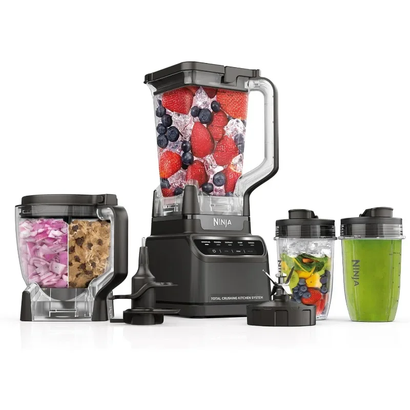 

Ninja Total Crushing Kitchen System for Smoothie, Frozen, Extract, Chop & Dough, 8-cup Food Processor Bowl Blenders