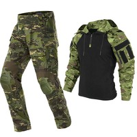 Tactical Uniform BDU G3 Combat Shirt Pants +Pads Update US CP Camo Airsoft Paintball Work Clothing Sport Combat Uniform