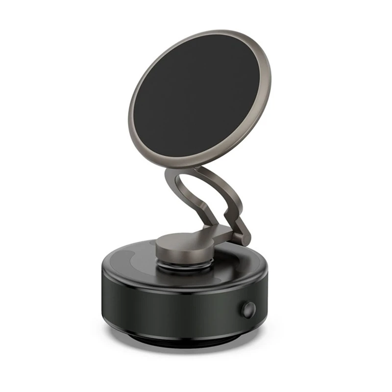 

Car Phone Holder Vacuum Suction, Dual-Use For Vehicle & Home Ideal For Gym & Kitchen Vacuum Adsorption Stand