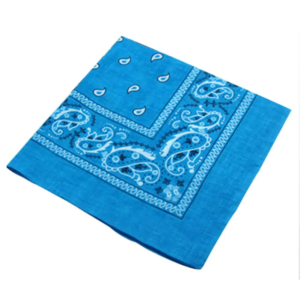 Square Head Scarf Breathable Moisture Absorbent Bandana Headband Hip Hop Unisex Bandana Scarf Headwear Women Print Wrist Wraps