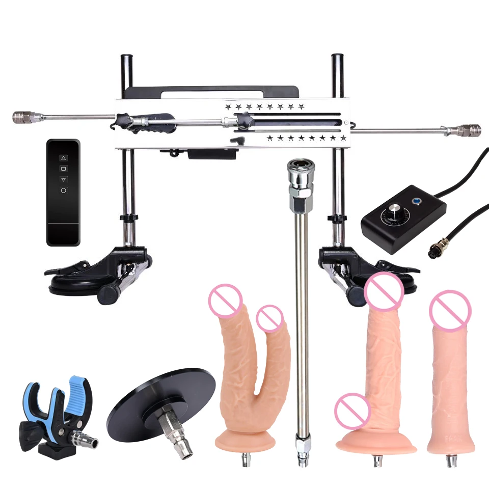 ROUGH BEAST 120W Power Sex Machine for Women Automatic Masturbation Machine With Vac-U-Lock Dildo Accessories Telescopic Sex Toy