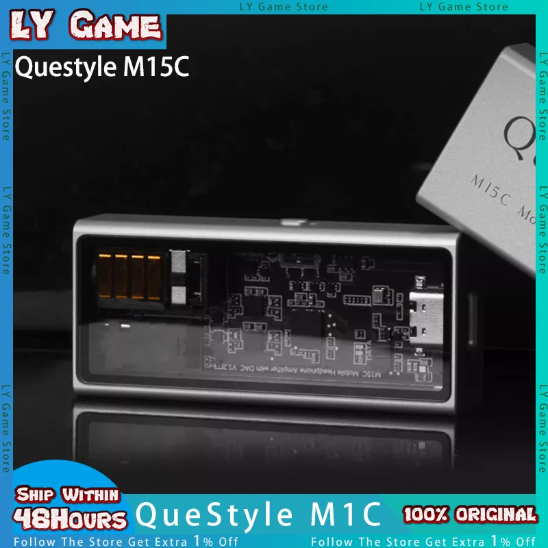 Questyle M15C Portable Decoding Headphones Amplifier USB DAC& Latest Release Flagship CS43198 Portable Power Machine Custom