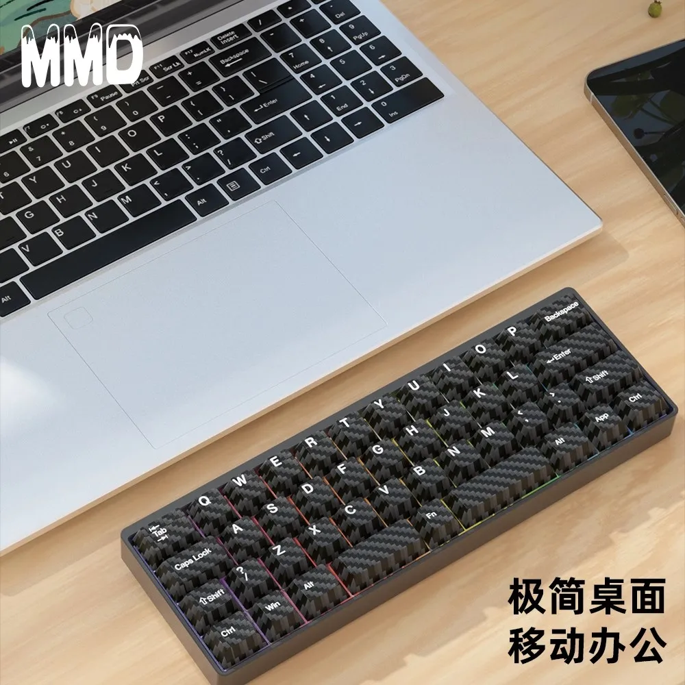 

Mmd Km40 Mechanical Keyboard Wireless Tri-Mode Aluminum Shell O-Ring Custom RGB Hot-Swap VIA Office Gaming Mechanical Keyboard