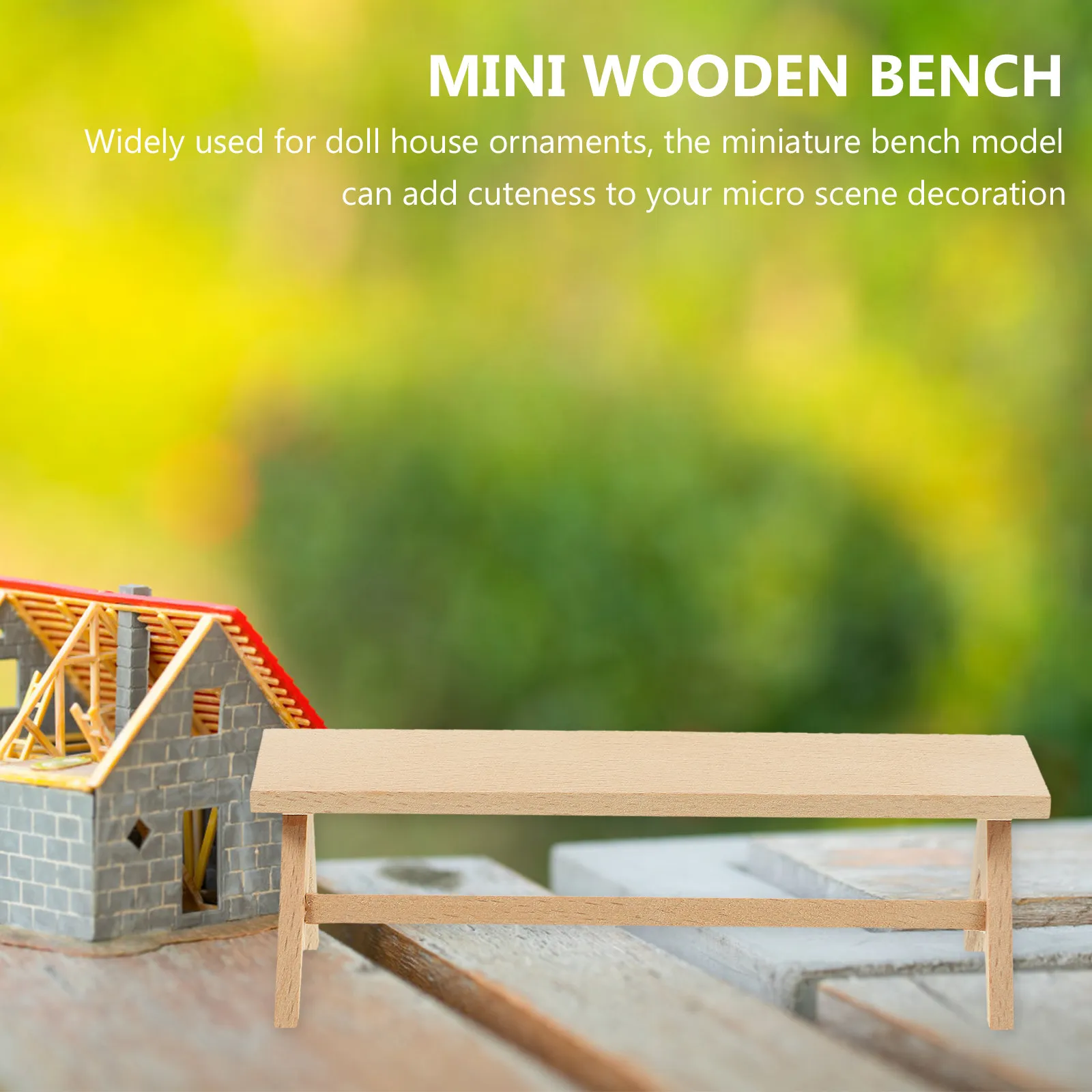 

Миниатюрные модели мебели, декорации для кукольного домика, скамейки, стулья, миниатюрный декор
