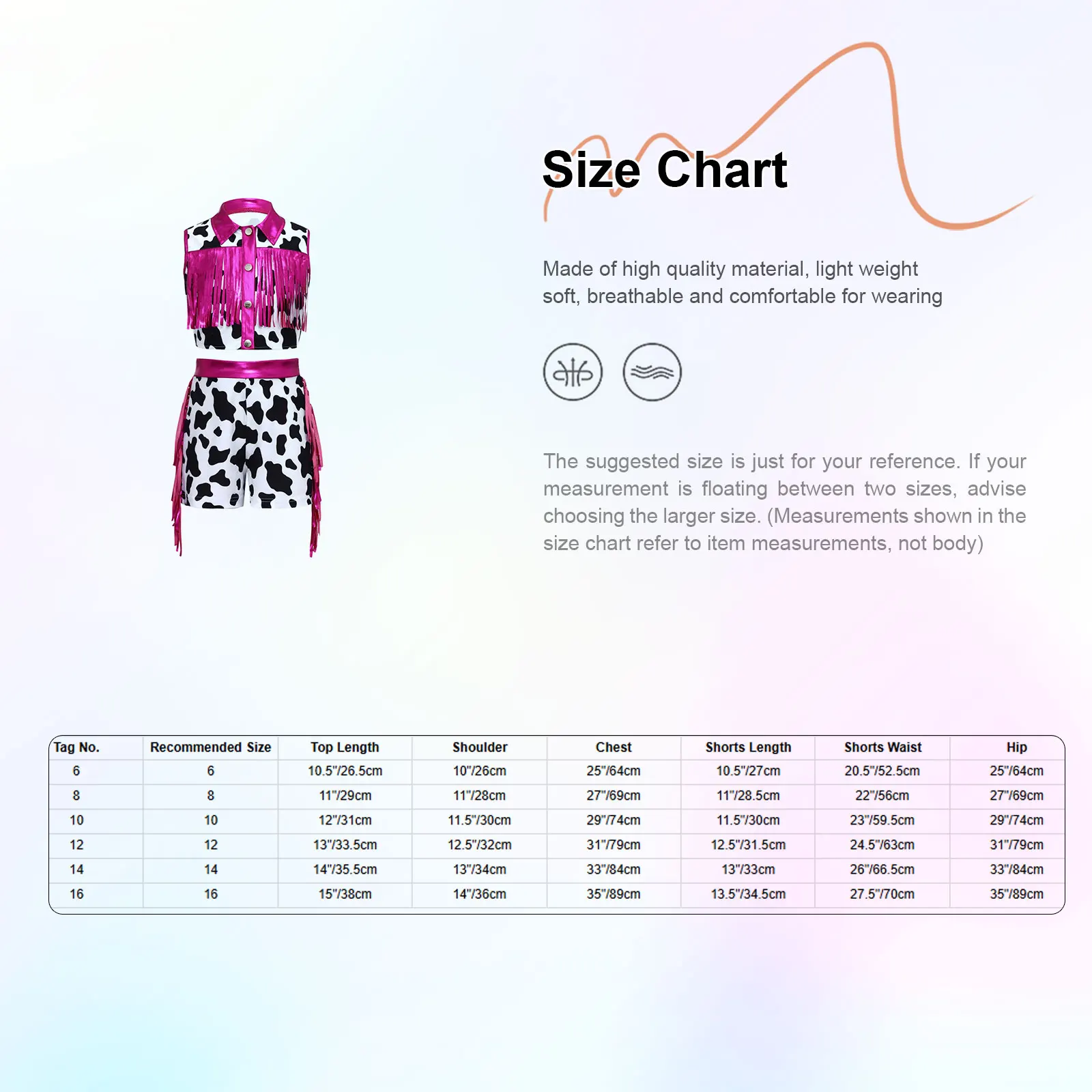 Disfraces de vaquera occidental con estampado para niñas, Top sin mangas con flecos y pantalones cortos con borlas laterales, traje para Halloween y Carnaval