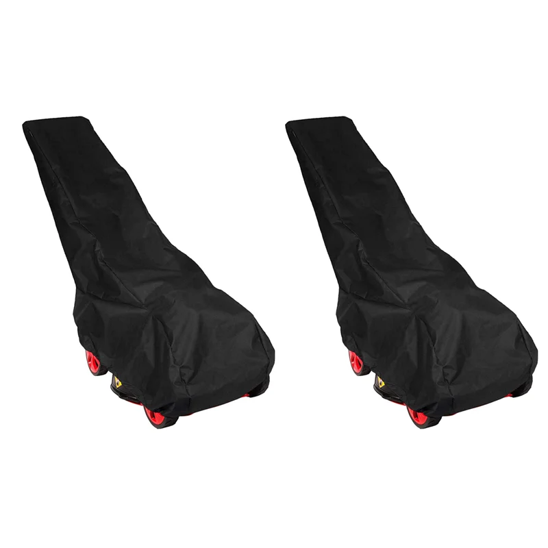 ABMR-2 قطعة 193X63.5X112cm الأسود العالمي مقاوم للماء جزازة العشب غطاء للمطر حديقة الحجم الشامل الرباط حماية الطقس