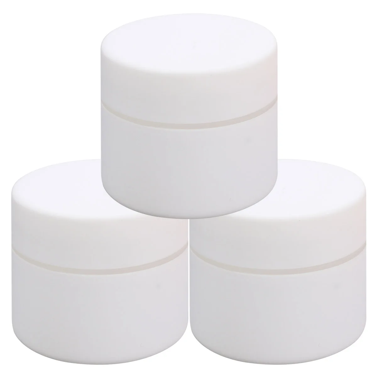 

3pcs 50G Empty Cream Jars Portable Travel Containers Leakproof Seamless Lid For Lotion Ointment Acrylic Powder Storage