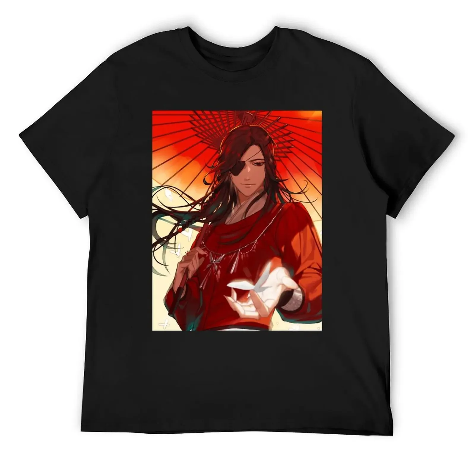 TGCF Hualian Xie Lian Red Umbrella T-Shirt graphic shirts oversized anime tshirt fitted t shirts for men