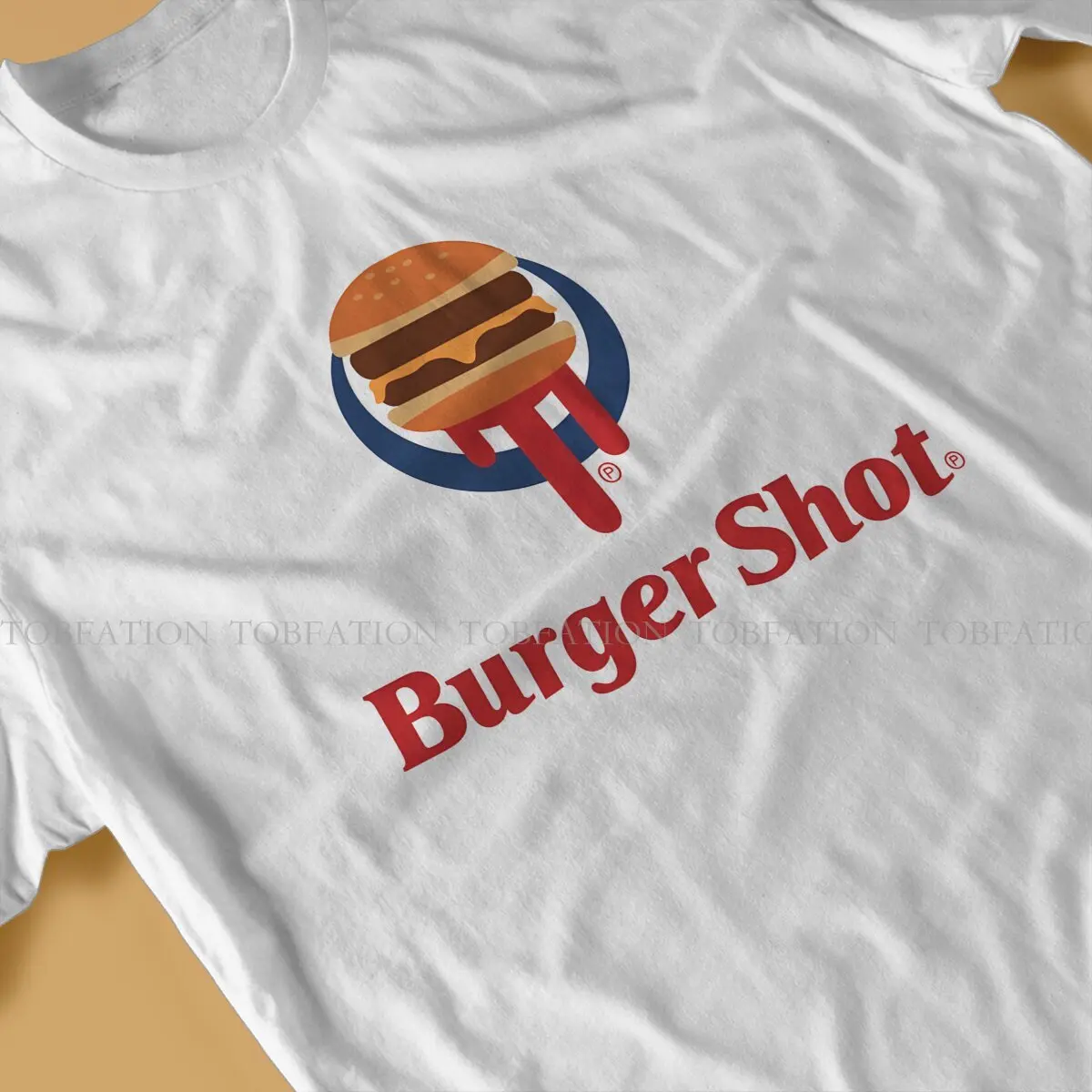 GTA Game Burger Shot 100% bawełniana koszulka Vintage Punk męski t-shirt z okrągłym dekoltem