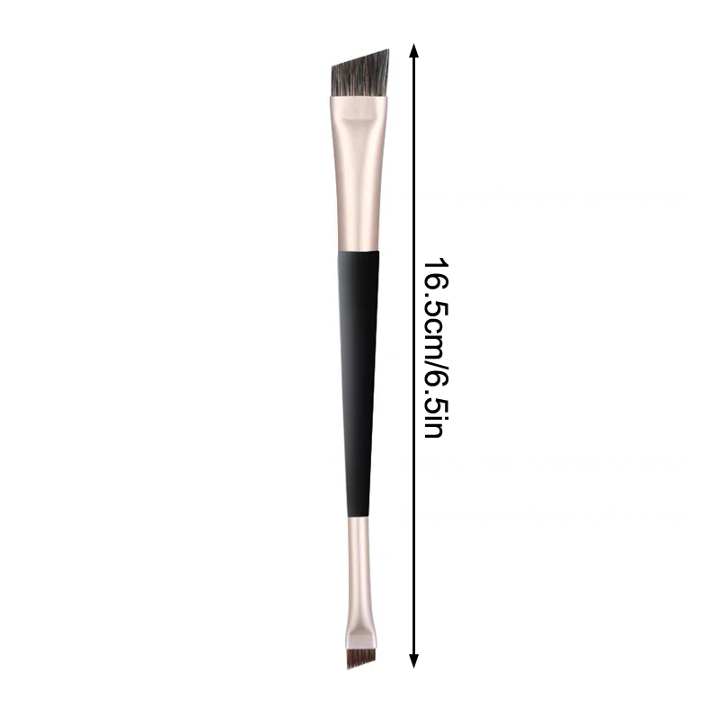 Professional Eyebrow Brush อายไลเนอร์มุมแบนหัว Blade Eye Liner Brow Contour แปรงแต่งหน้า Double-head Make Up Tools