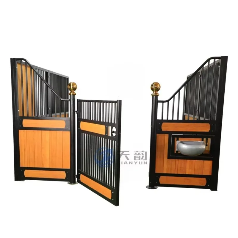 Customization Customized Design Horse Prefabricated Steel Structure Equine Equipment Front Kits Panel Slid Gate Fronts Used Stab