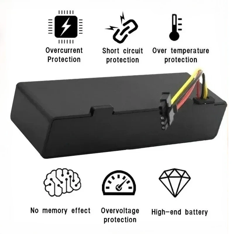 

18650 Rechargeable Battery for Xiaomi 2S Mijia STYTJ02YM 14.8V 4000mah Sweeping Mopping Robot and For Haier JX37 Vacuum Cleaner