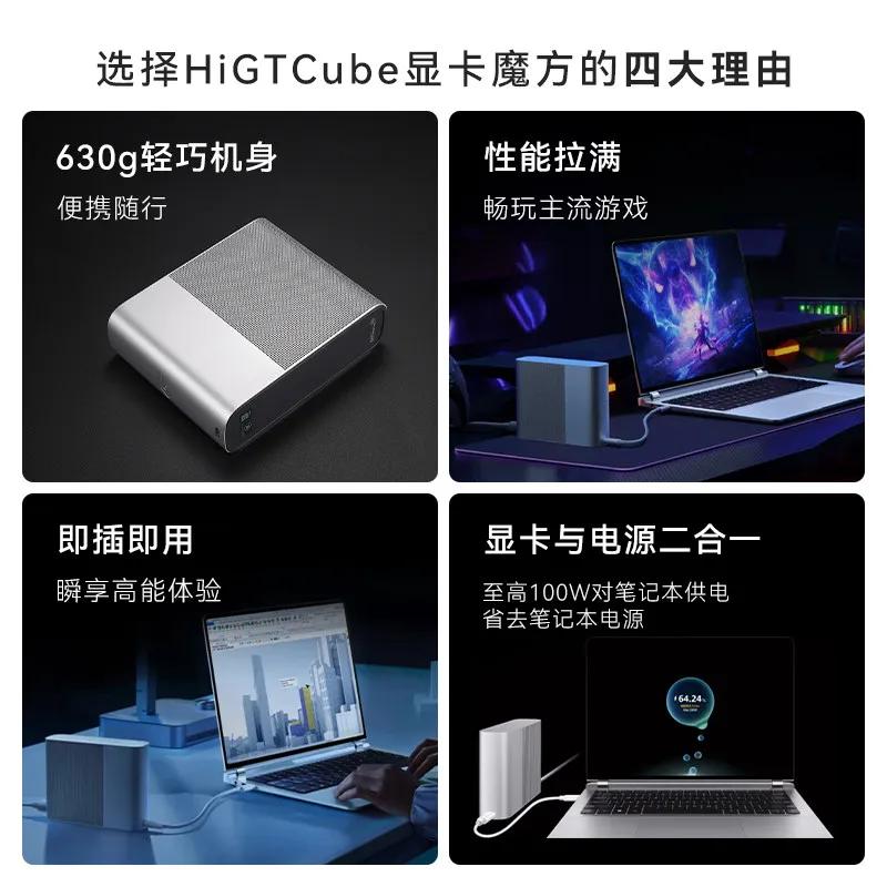 Graphics card Rubik's Cube high-performance mobile docking station RX7600M adapted to notebooks
