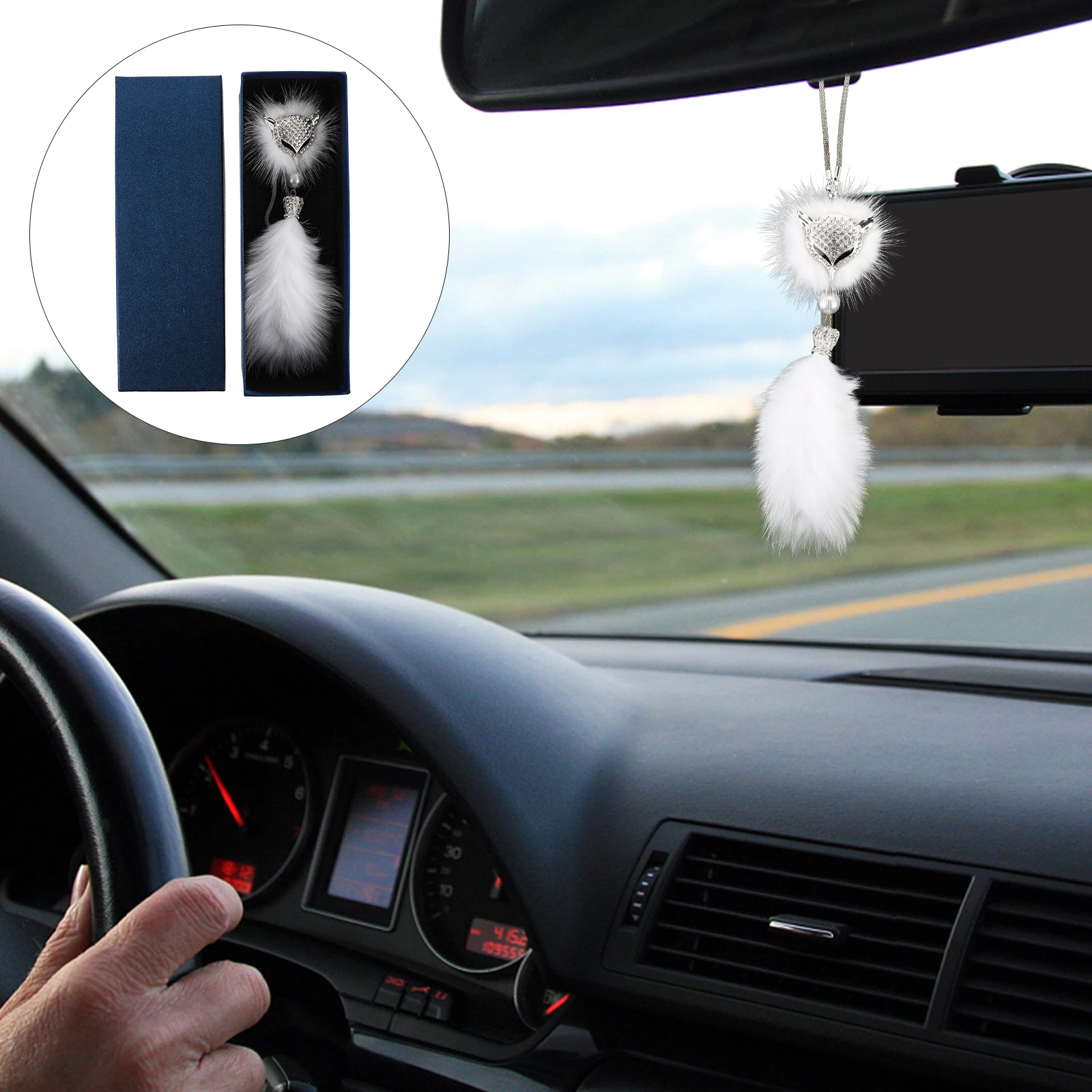 

Car Accessories Fashionable Decoration Hanging Adornment Crystal Ornament Pendant Rhinestones for