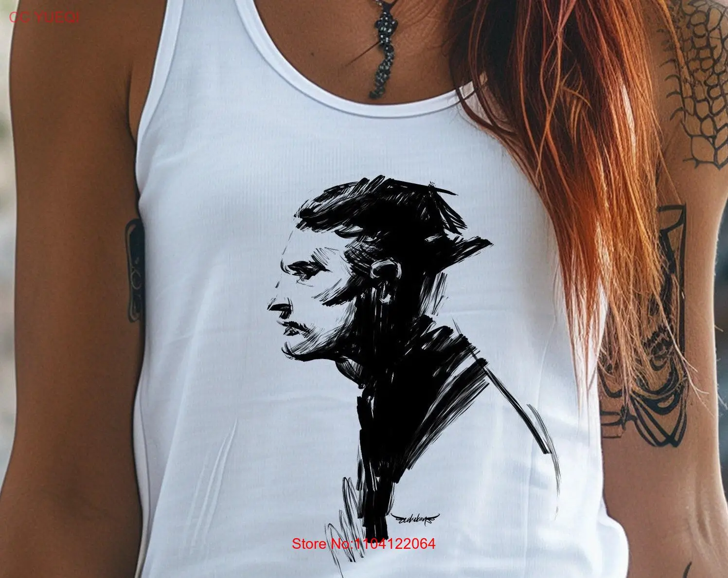 

Unique Rupestris Artwork Hand Drawn Summer T Shirt Cool for Her Him Trendy Women's Artistic Art long or short sleeves