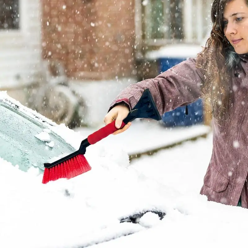 Winter Detachable Car Snow Sweeping Shovel with EVA Foam Handle Auto Cleaning Brush Ice Scraper Remover Auto Windshield