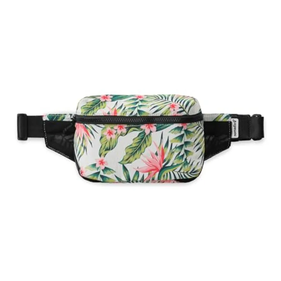 

Fanny Pack Lightweight Water-Resistant Crossbody Bag for Hiking Festivals and Travel Eco-Friendly Recycled Nylon with Key Clip