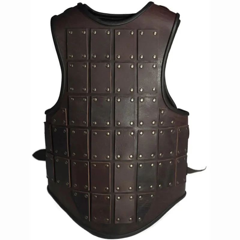 Medieval Viking Pirate Mercenary Leather Chest Body Armor Saxon Knight Breastplate Cosplay Costume Steampunk Brigandine Cuirass