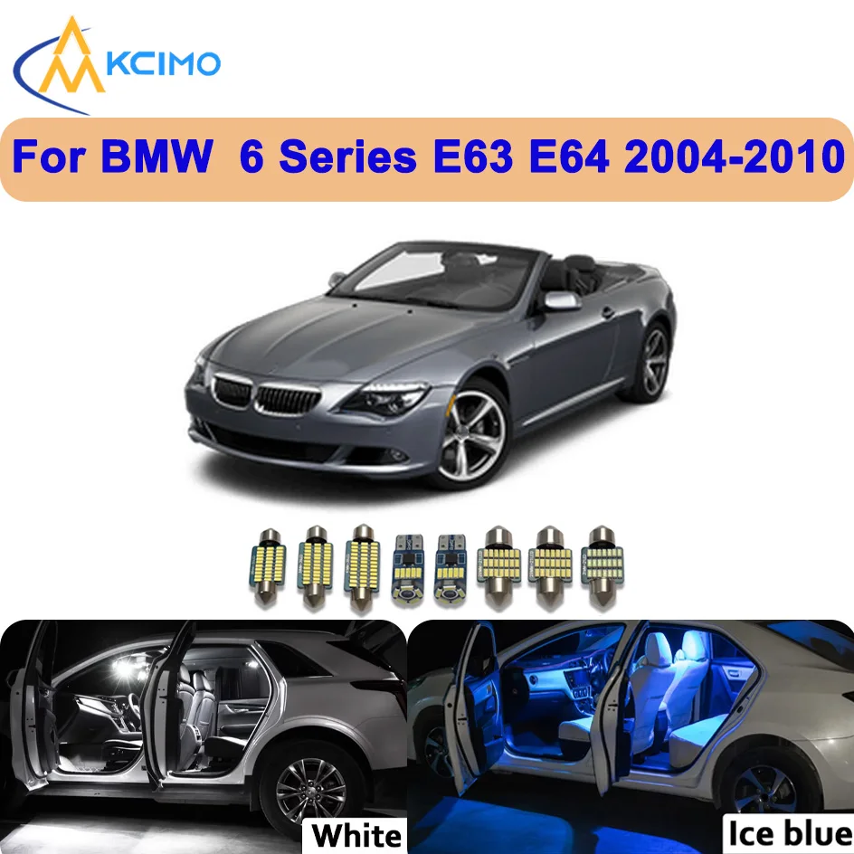 

Super Bright Canbus LED Interior & Door Light Kit for BMW 6 Series E63 E64 2004-2010– No Fuss, Easy Installation!