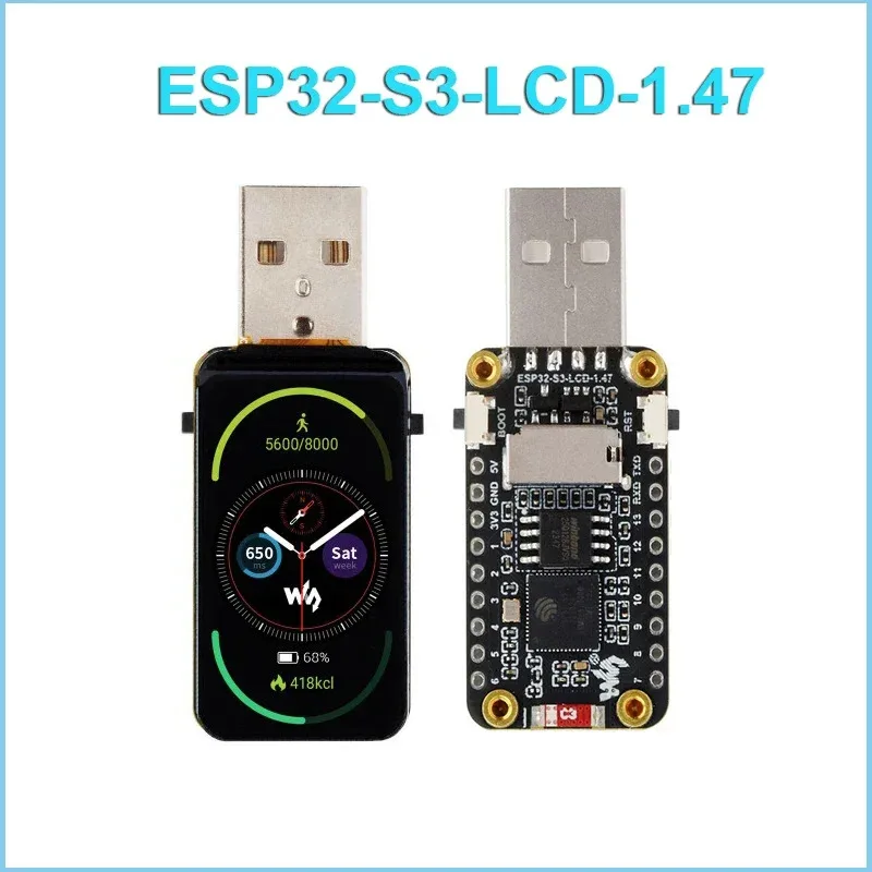 

Waveshare ESP32-S3 1.47 "IPS HMI Board| 172x320 LVGL Touch, 240MHz Dual-Core & WiFi 6/BLE 5