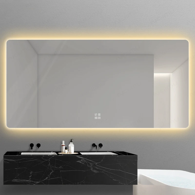 

Vanity Mirror With Led Light for Bathroom Mirrors Wall Full Length Large Body 360 Backlight the Lighting Espejos Shower Up