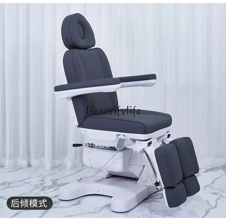 Electric Multifunctional Facial Bed Rotating Tattoo Chair Medical Bed Recliner Can Split Leg Chair Lift