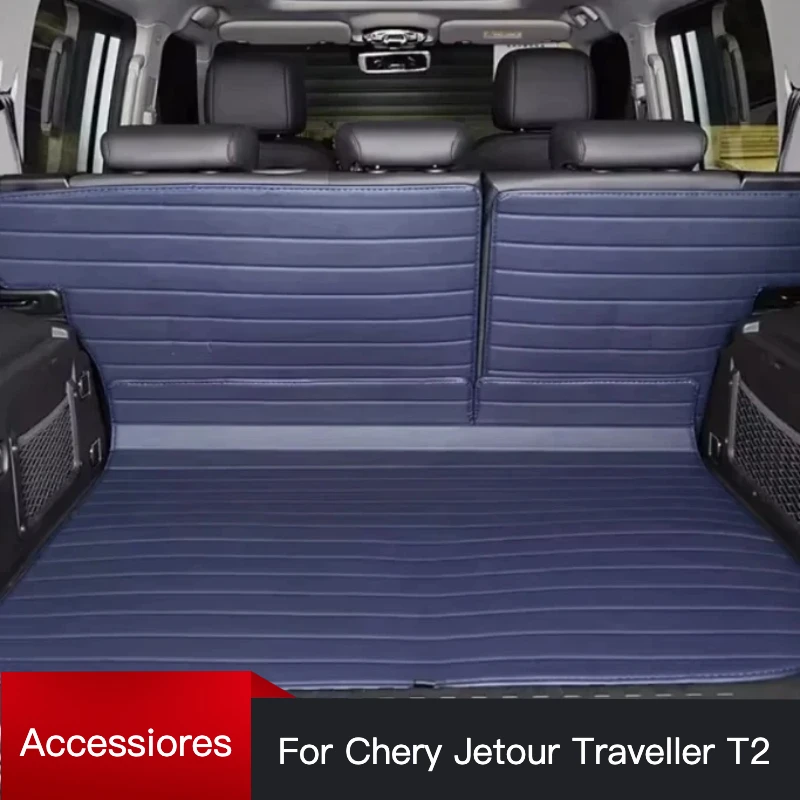 

Car Fully Surrounded Trunk Mat Suitable for cherry Jetour Traveller T2 2023 2024 Jetour T2 Modification Leather Trunk Mat